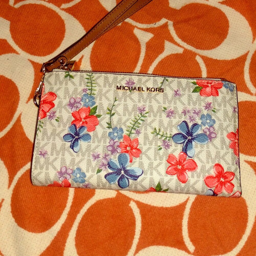 Michael Kors Floral Monogram Wallet
